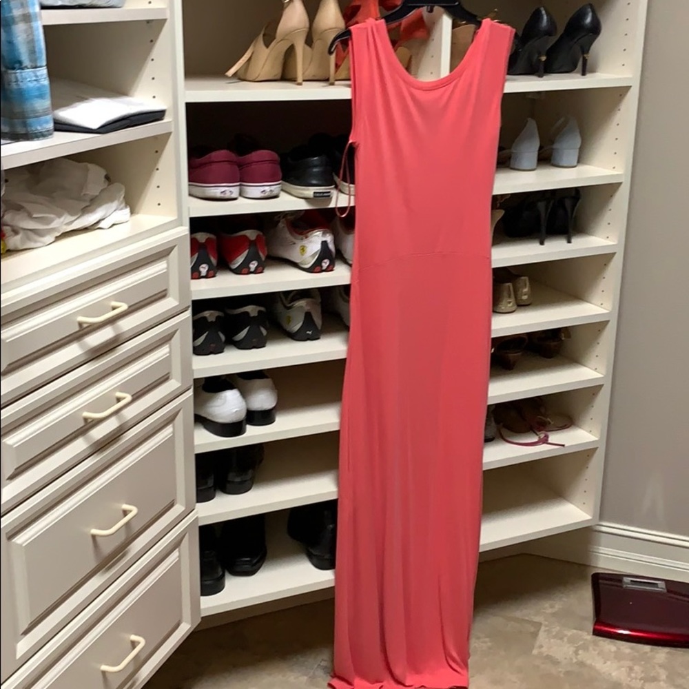 Pink BCBGMAXAZRIA maxi dress